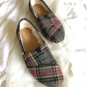 TOMS Classic Plaid Slip On Shoe